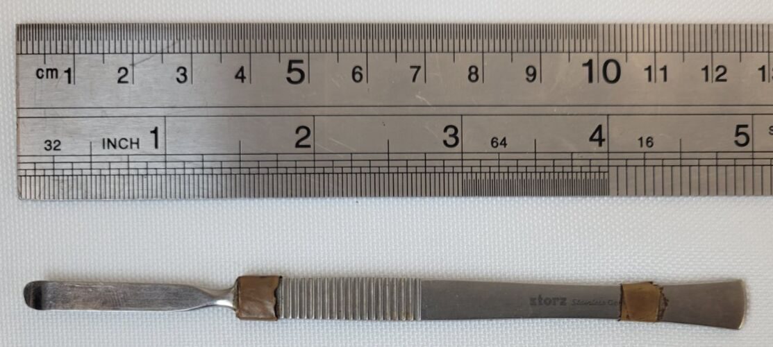 KARL STORZ N-4602 McKenty Periosteal Elevator 12.5cm Curved Blade 5mm Flat Handle — photo 6