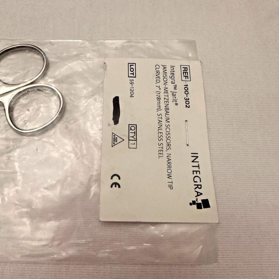 INTEGRA 100-302 Jamison-Metzenbaum Scissors Narrow Tip Curved 7" — photo 3