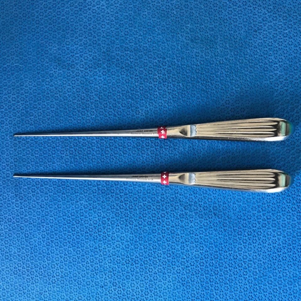 INTEGRA 240-120 Lot of 2 Bruns Straight Oval Cup Curette, Size 3-0