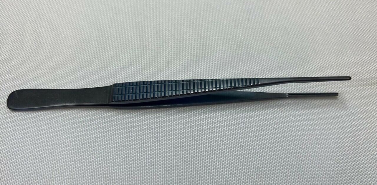 CODMAN 30-8500 Titanium Castaneda Vascular Forceps 6" 1x2 Serrated Tips — photo 2