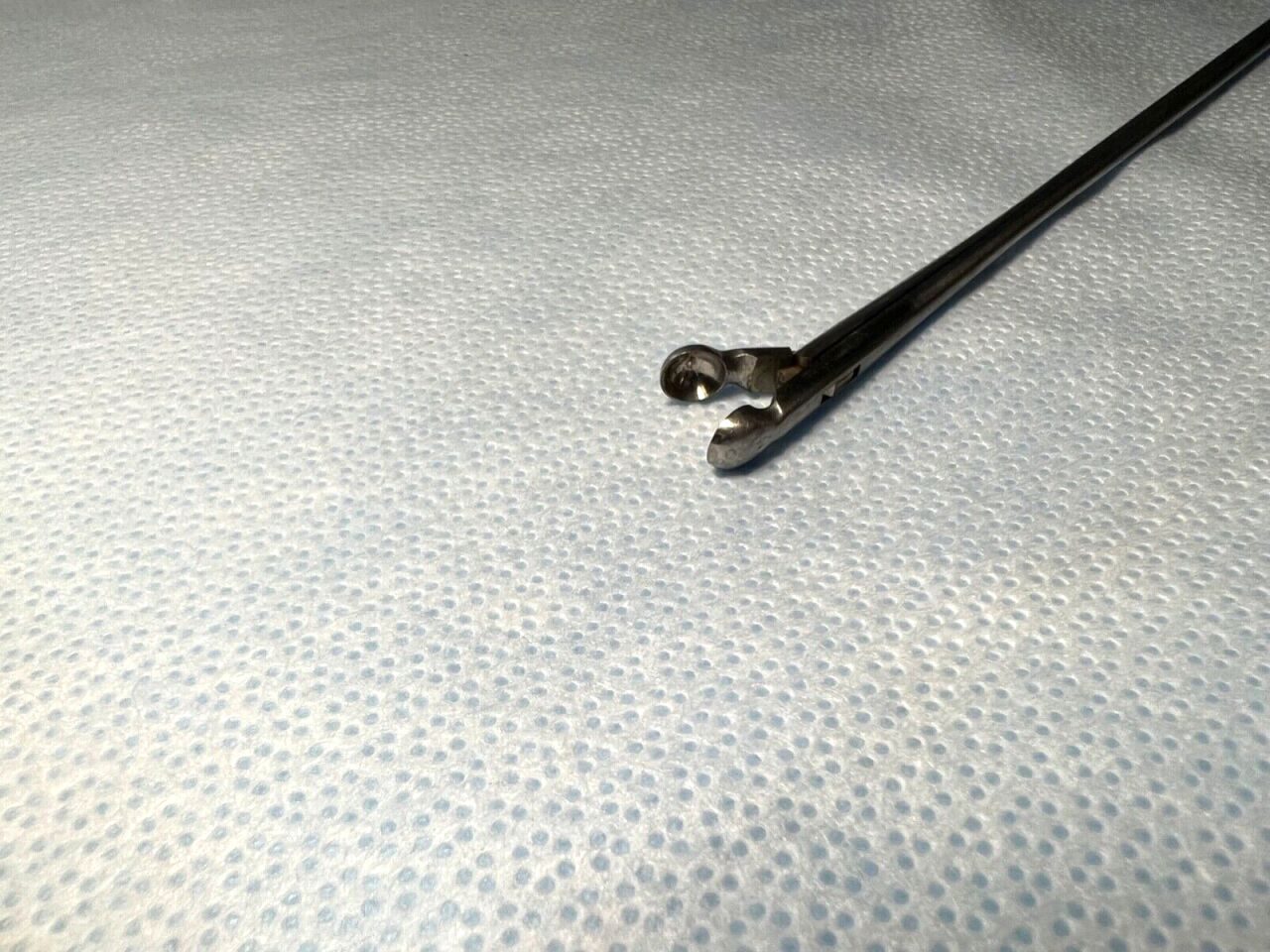 PILLING 50-5140 Sam Roberts Laryngeal Straight Cup Forceps 6mm X 60cm — photo 3
