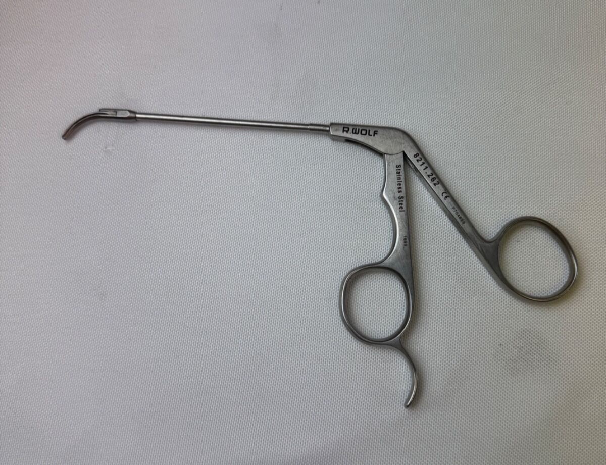 R. WOLF 8211.262 ENT Alligator Scissors Wedge Dissection Scissors Down Curved — photo 1