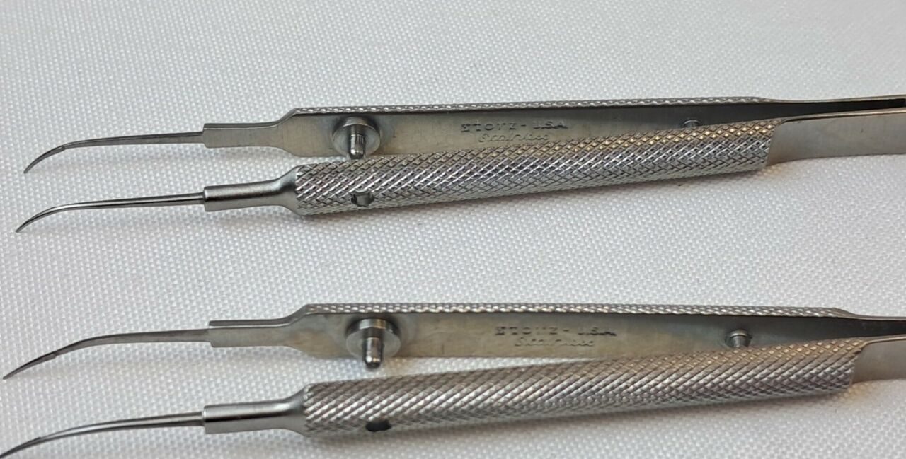 KARL STORZ E3192 FT Lot of 2 Girard Fine Tying Forceps 5mm Curved Ultra-Fine — photo 3