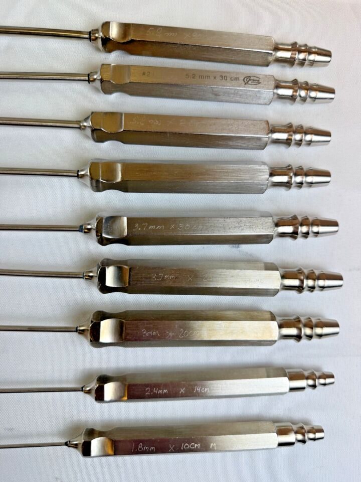 GRAMS Liposuction Cannulas Set of 9 w/ Tray — photo 2
