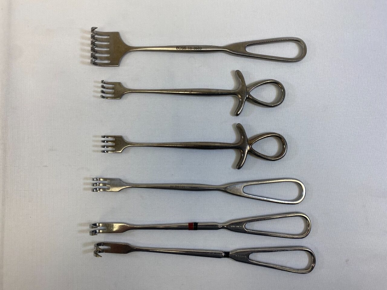 Assorted Sharp Volkman Surgical Retractors - Lot of 6 — photo 1