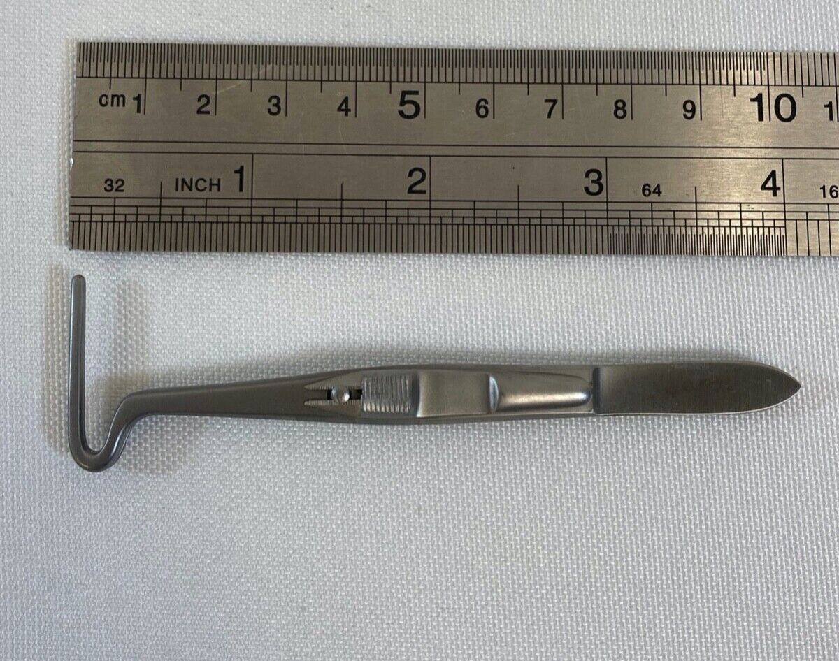 ALCON/GRIESHABER 1-626 Berke Ptosis Clamp 27mm Longitudinal Serrations — photo 9