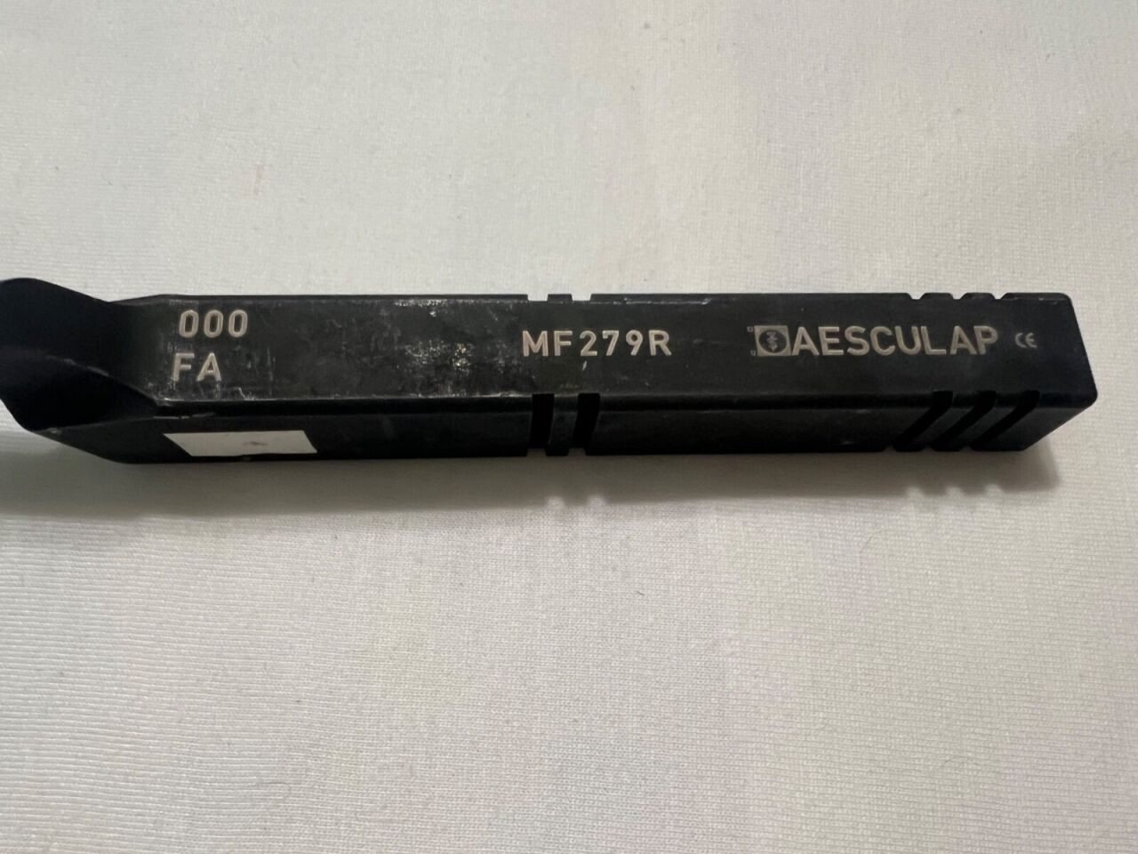 AESCULAP MF279R Cervical-Long Bayonet Curette Size 000 Forward Angle 9-1/2" L — photo 4