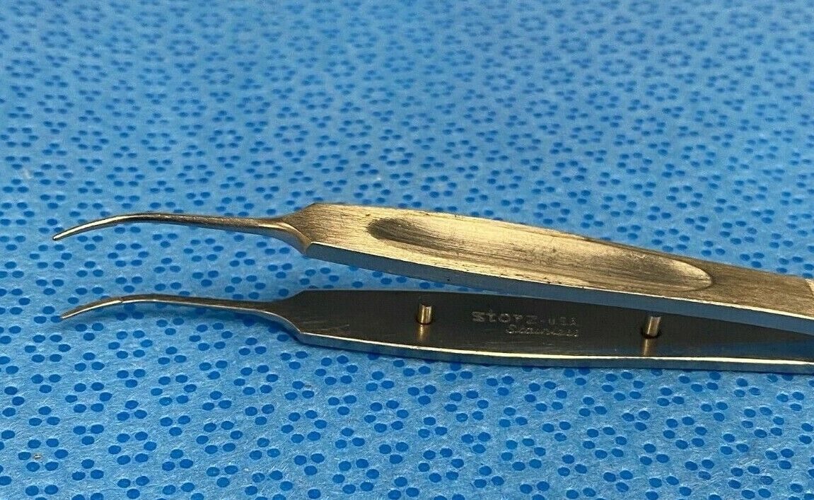 BAUSCH & LOMB E-1926 C Harms-Tubingen Tying Forceps Curved 4" Ophthalmic — photo 6