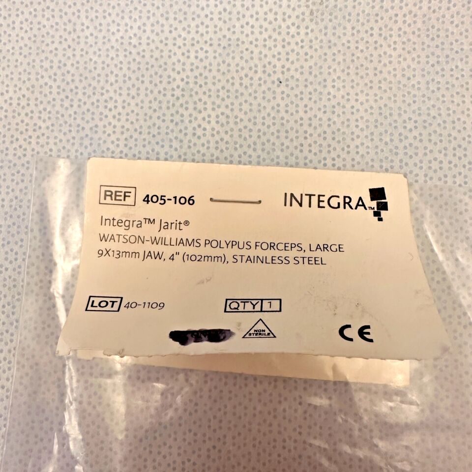 INTEGRA 405-106 Watson-Williams Polypus Forceps Large 9x13mm Jaw WL 4" — photo 4