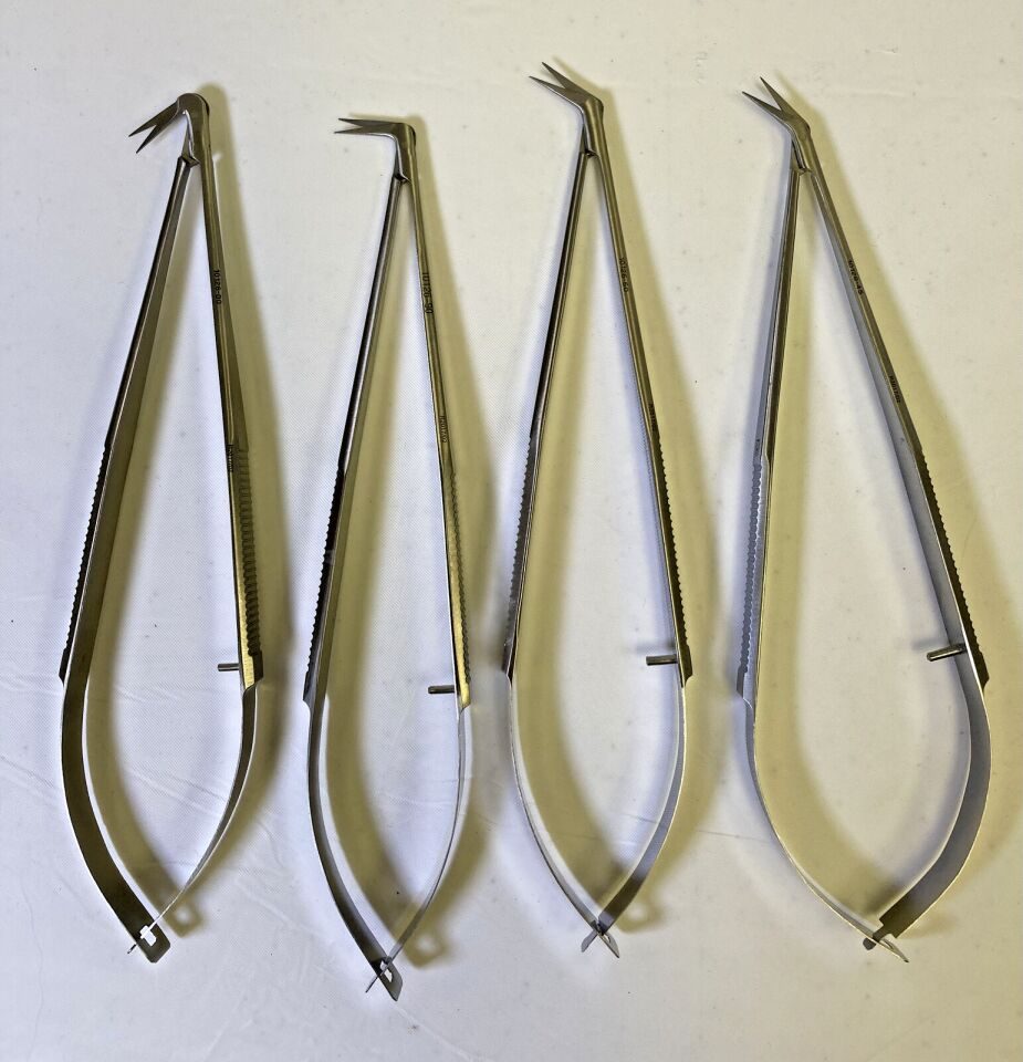 PRINCETON Set of 4 45deg 60deg 90deg 120deg x 7" Cardiovascular Thoracic Scissors Sharp — photo 1