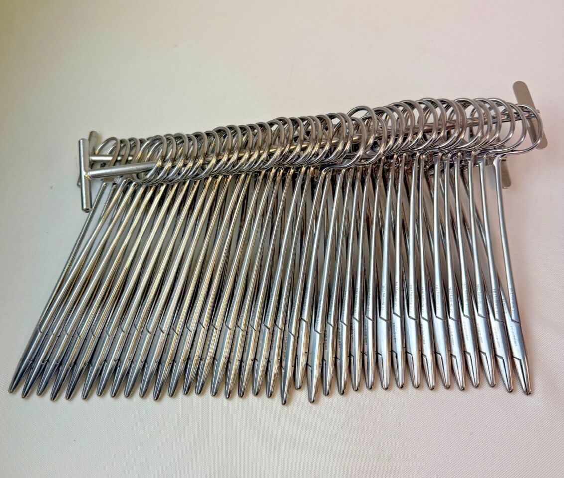 SYMMETRY 64-2513 7.25" Set of 36 Mayo-Hegar Needle Holders W/ Stringer — photo 2