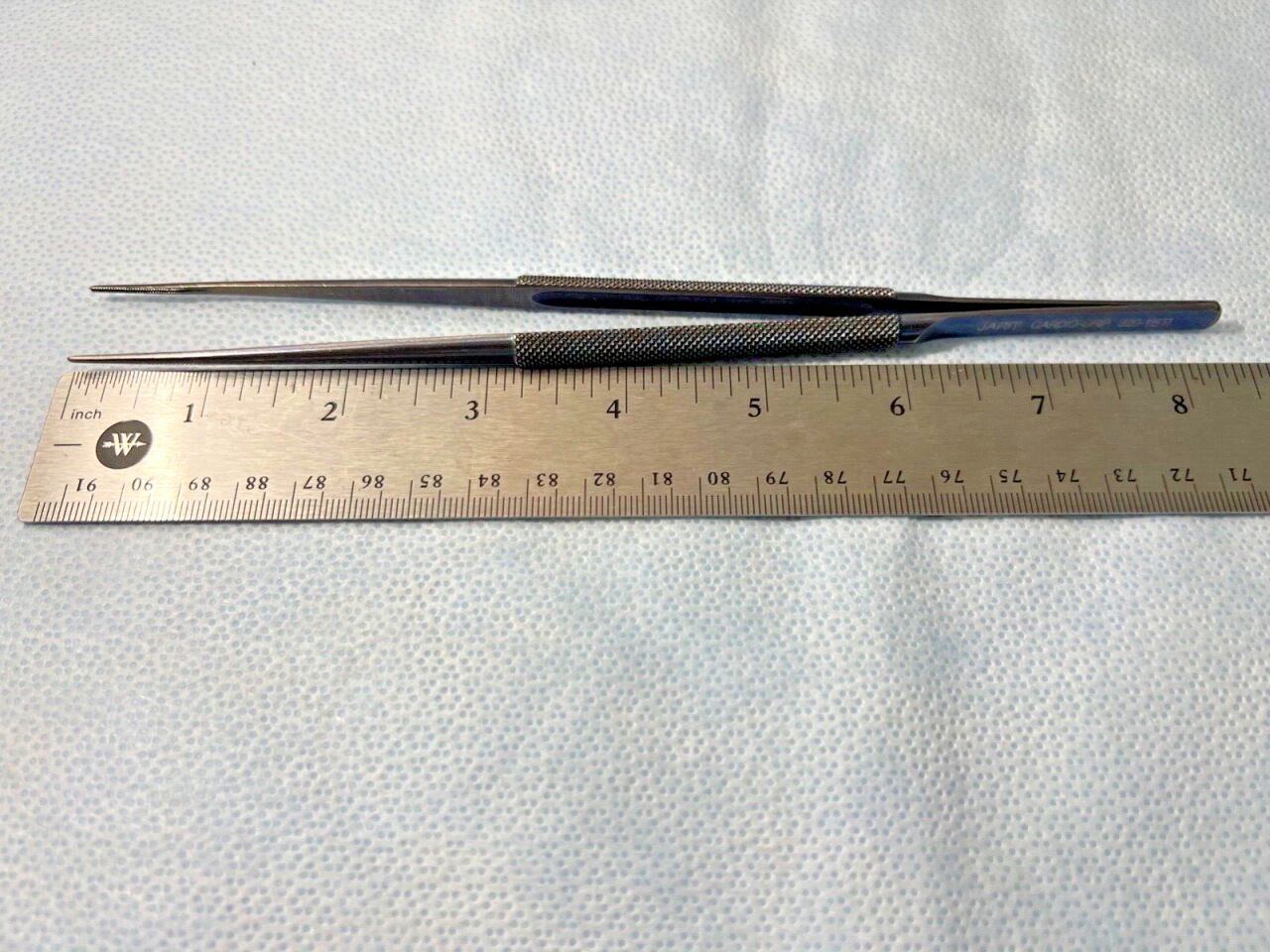 JARIT 320-115TI Cardio-Grip Titanium DeBakey Vascular Tissue Forceps 1.5mm Tips — photo 4