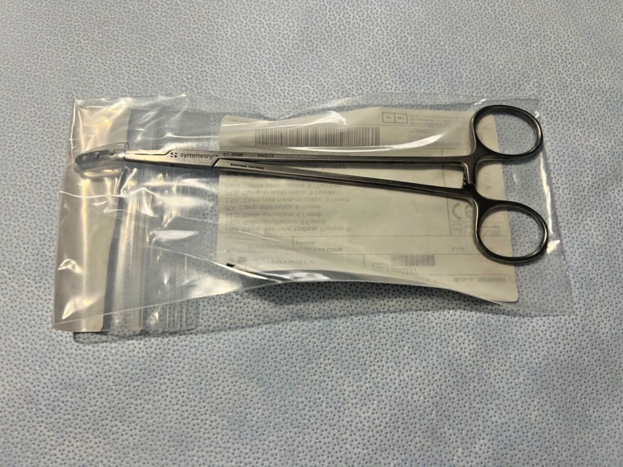 SYMMETRY SURGICAL 51-3006 Borge Cystic Duct Clamp 6French 8-1/4" Length — photo 1