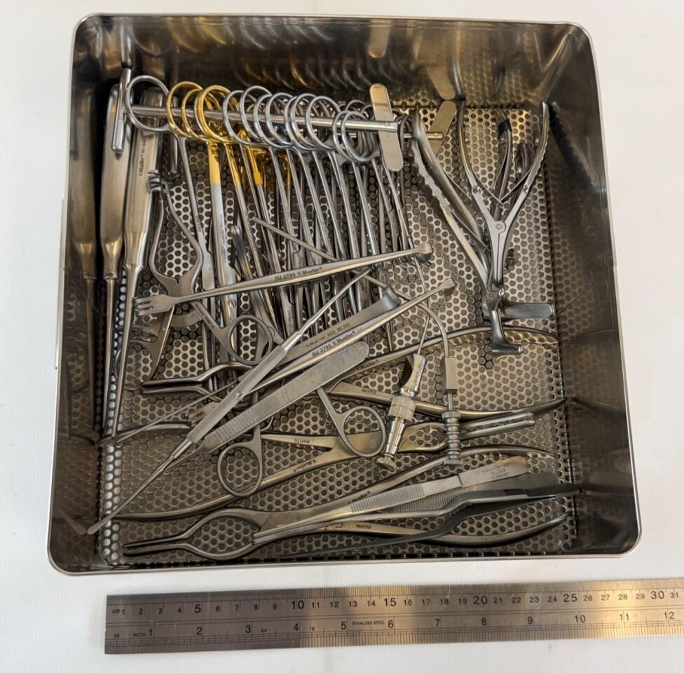 V. MUELLER Septum ENT Rhinoplasty Nasal Set 34 Piece Septum Tray ENT Nasal Set w/ Tray — photo 10