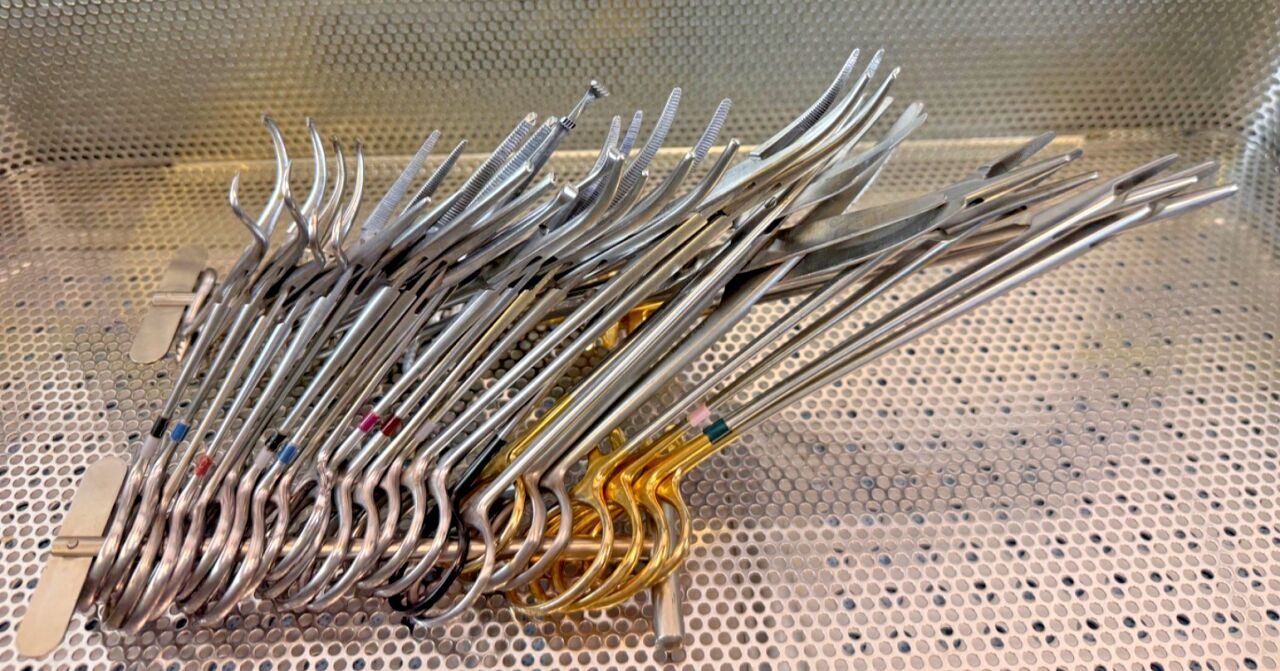VARIOUS  V. Mueller Jarit Millennium Boss Lumbar Instrument Tray 74 pcs — photo 9