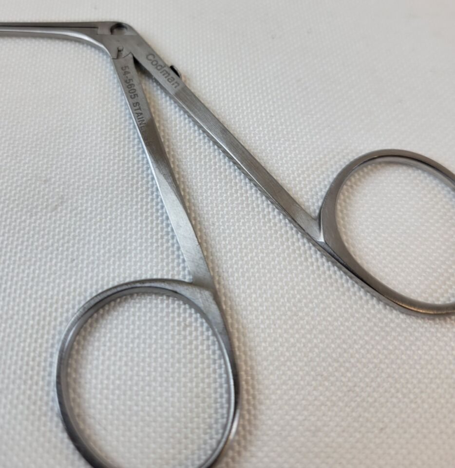 CODMAN 54-5605 Decker Microsurgical Scissors Alligator Action Curved Left — photo 3