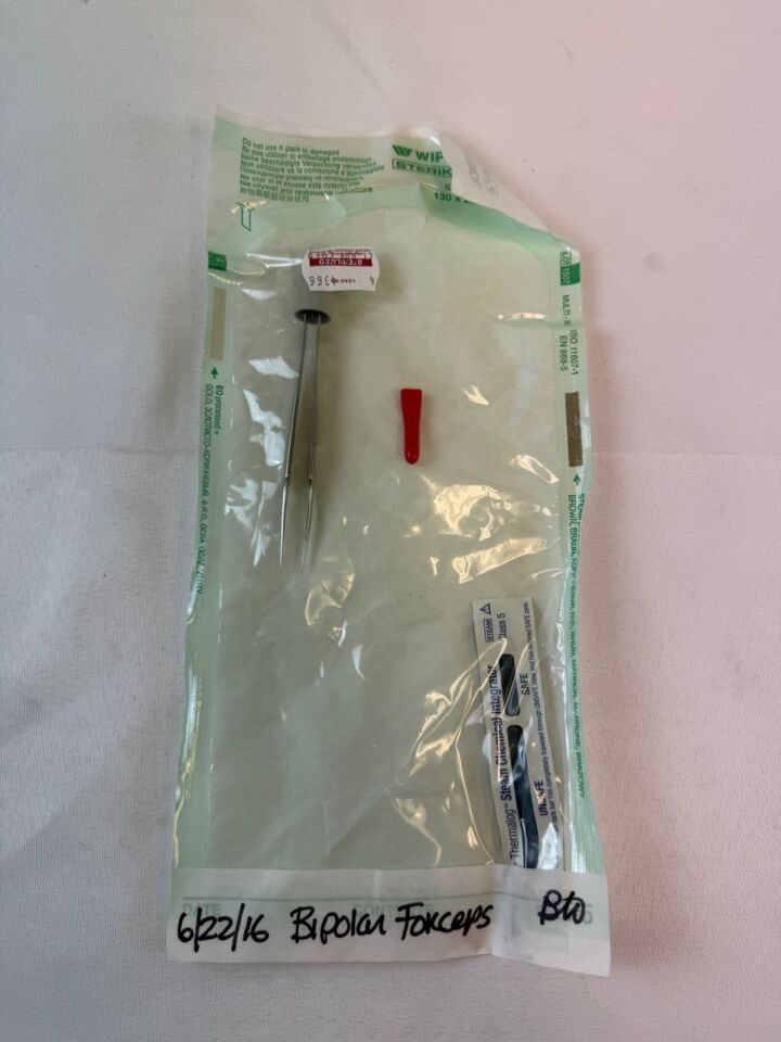 AESCULAP US335 Jewelers Bipolar Forcep 0.4mm Straight Tips 4" General Surgery — photo 2
