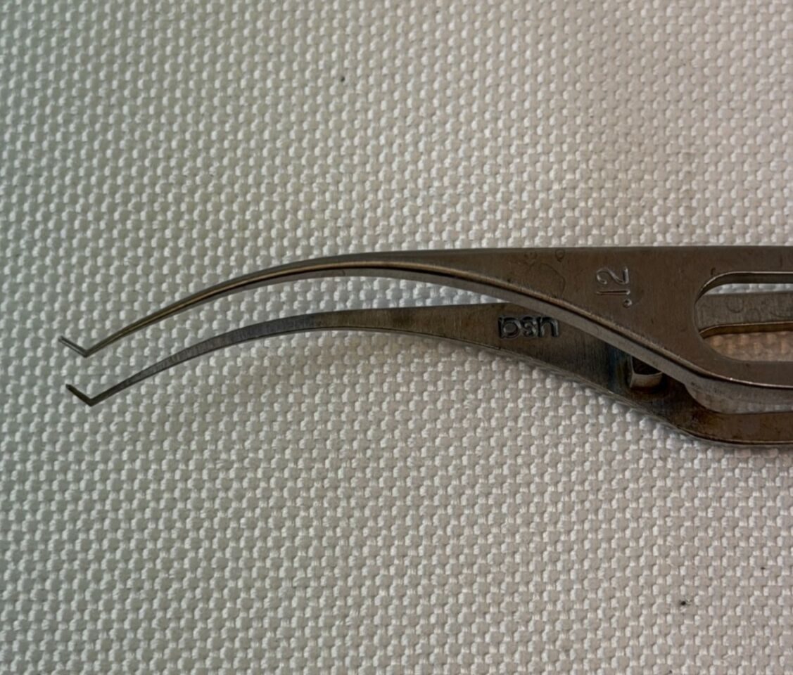KATENA K5-1500 Colibri Forceps Very Delicate 1x2 0.12mm Teeth Ophthalmic — photo 3