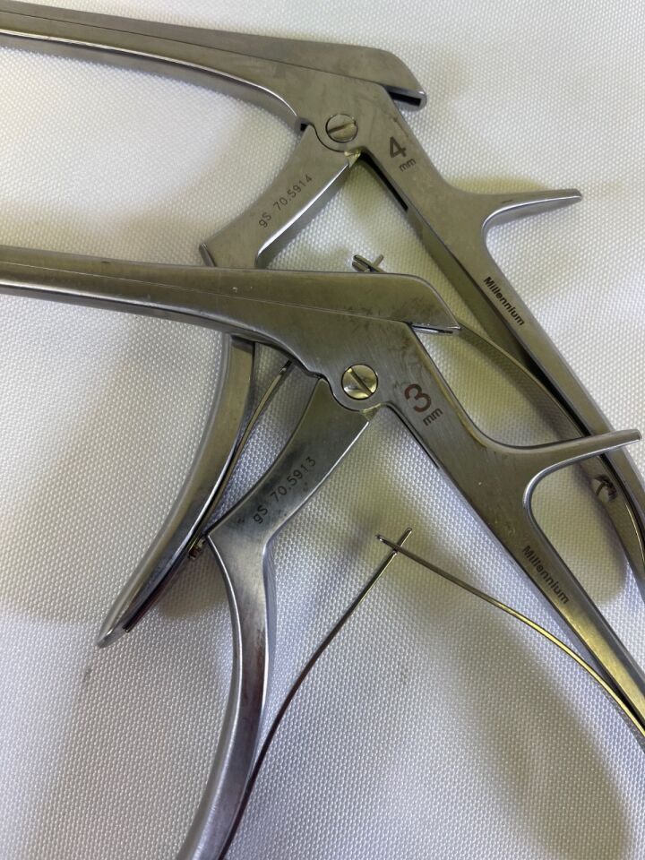 MILLENNIUM SURGICAL 70.5913 & 70.5914 Pair of Spurling Kerrison Rongeur 9" Neuro — photo 2