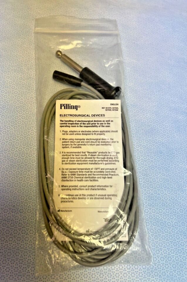 PILLING 507046 Bovie Cord For Suction Tube