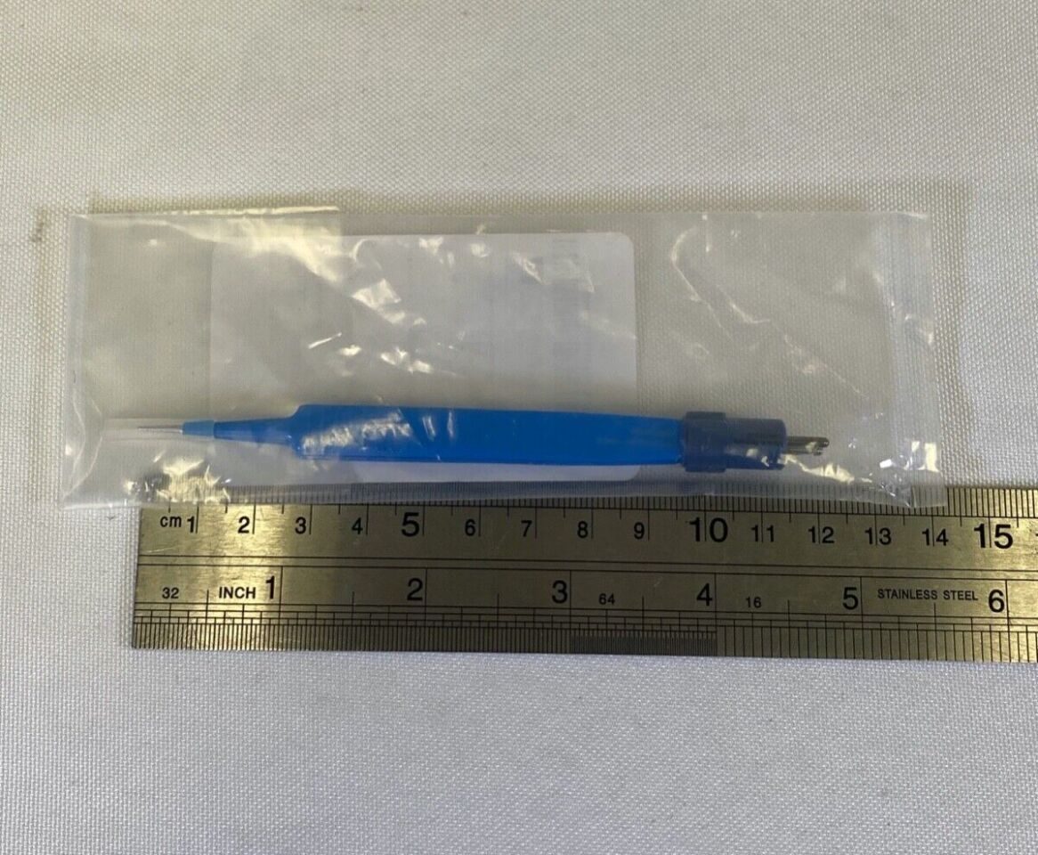 NOVO SURGICAL G1911-121 Jewelers Bipolar Forceps 0.4mm Tip Insulated 4" — photo 5